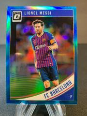 Lionel Messi [Optic Aqua] Soccer Cards 2018 Panini Donruss Prices