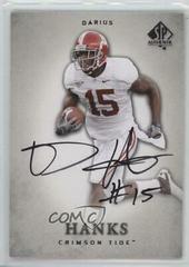 Darius Hanks [Autograph] #8 Football Cards 2012 SP Authentic Prices