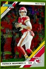 Patrick Mahomes II [Gold Press Proof] #1 Football Cards 2019 Donruss Prices