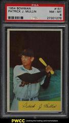 Patrick J. Mullin Baseball Cards 1954 Bowman Prices