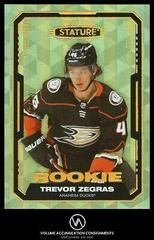 Trevor Zegras [Design Photo Variant] #101 Hockey Cards 2021 Upper Deck Stature Prices