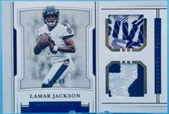Lamar Jackson [Gold] Football Cards 2018 National Treasures Rookie Dual Materials Prices