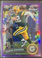 Aaron Rodgers [Purple Refractor] #100 Football Cards 2011 Topps Chrome Prices