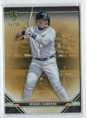 Miguel Cabrera [Gold] #12 Baseball Cards 2021 Topps Triple Threads Prices