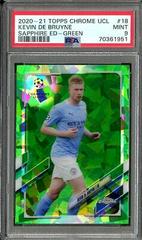 Kevin De Bruyne [Green] #18 Soccer Cards 2020 Topps Chrome UEFA Champions League Sapphire Prices