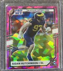 Aidan Hutchinson [Kaleidoscope Pink] #PA-AH1 Football Cards 2022 Pro Set Metal Prices