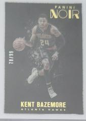 Kent Bazemore #142 Basketball Cards 2015 Panini Noir Prices