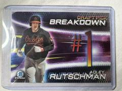 Adley Rutschman [Refractor] Baseball Cards 2019 Bowman Draft Chrome Pick Breakdown Prices