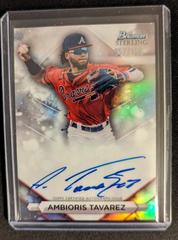 Ambioris Tavarez [Refractor] #PA-AT Baseball Cards 2023 Bowman Sterling Prospect Autograph Prices