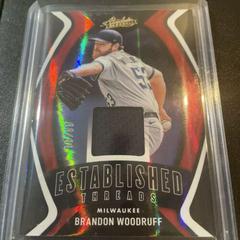 Brandon Woodruff [Spectrum Red] Baseball Cards 2022 Panini Absolute Established Threads Prices