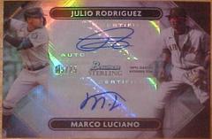 Julio Rodriguez, Marco Luciano Baseball Cards 2022 Bowman Sterling Dual Refractor Autographs Prices