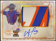 Francisco Alvarez [Bronze] #PA-FA1 Baseball Cards 2020 Leaf Trinity Patch Autographs Prices