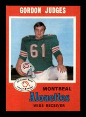 Gordon Judges #113 Football Cards 1971 O Pee Chee CFL Prices