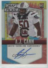 A.J. Cann [Autograph Prizm] #159 Football Cards 2015 Panini Prizm Collegiate Draft Picks Prices