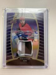 Sebastian Aho [Purple Diamond Autograph Patch] #4 Hockey Cards 2019 Upper Deck Allure Prices