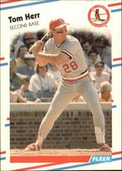 Tom Herr #35 Baseball Cards 1988 Fleer Glossy Prices