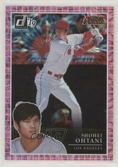 Shohei Ohtani [Pink Firework] #AA4 Baseball Cards 2019 Panini Donruss Action All Stars Prices