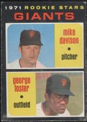 Giants Rookies [M. Davison, G. Foster] #276 Baseball Cards 1971 O Pee Chee Prices