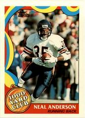 Neal Anderson #14 Football Cards 1989 Topps 1000 Yard Club Prices