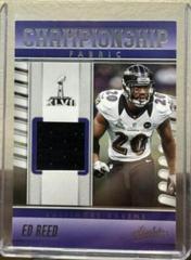 Ed Reed #CF-15 Football Cards 2023 Panini Absolute Championship Fabric Prices
