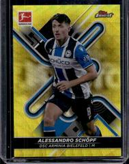 Alessandro Schopf [Yellow Wave] #30 Soccer Cards 2021 Topps Finest Bundesliga Prices