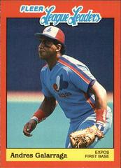 Andres Galarraga Baseball Cards 1989 Fleer League Leaders Prices