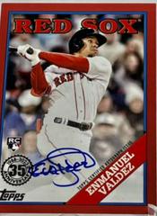 Enmanuel Valdez [Red] #88BAU-EV Baseball Cards 2023 Topps Update 1988 Autographs Prices