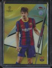 Francisco Trincao [Gold Refractor] #16 Soccer Cards 2020 Topps Finest UEFA Champions League Prices