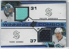 Philipp Grubauer, Yanni Gourde #WC-PGYG Hockey Cards 2021 SPx Winning Combos Prices