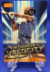 Kyle Schwarber [Orange] #VV-15 Baseball Cards 2023 Stadium Club Virtuosos of Velocity Prices