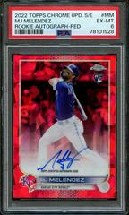MJ Melendez [Red] Baseball Cards 2022 Topps Chrome Update Sapphire Rookie Autographs Prices