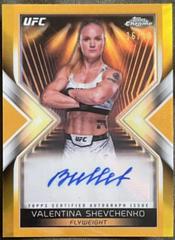 Valentina Shevchenko [Gold Refractor] #MEA-VSH Ufc Cards 2024 Topps Chrome UFC Main Event Autograph Prices