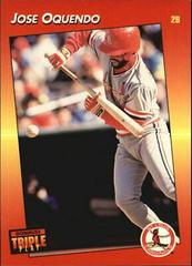 Jose Oquendo #118 Baseball Cards 1992 Panini Donruss Triple Play Prices