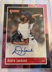 Andre Jackson [Pink Fireworks] Baseball Cards 2022 Panini Donruss Retro 1988 Signatures Prices
