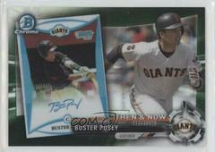 Buster Posey [Green Refractor] #BTN-17 Baseball Cards 2017 Topps Chrome Bowman Then & Now Prices