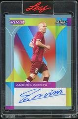 Andres Iniesta [Gray] Soccer Cards 2022 Leaf Vivid Autographs Prices