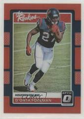 D'Onta Foreman [Red] #25 Football Cards 2017 Panini Donruss Optic the Rookies Prices