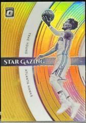 Trae Young [Gold] #14 Basketball Cards 2021 Panini Donruss Optic Star Gazing Prices