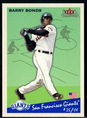 Barry Bonds [Glossy] #1 Baseball Cards 2002 Fleer Tradition Prices