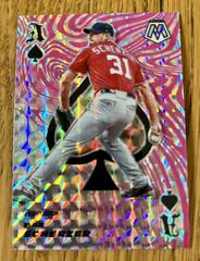 Max Scherzer [Pink Fluorescent] #ACE9 Baseball Cards 2021 Panini Mosaic Aces Prices