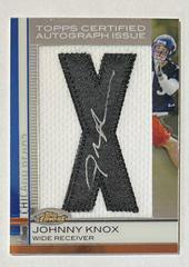 Johnny Knox [Letter Patch Autograph] #106 Football Cards 2009 Topps Finest Prices