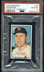 Ken Boyer [Hand Cut Portrait] Baseball Cards 1965 Bazooka Prices