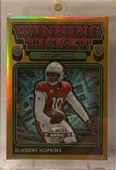 DeAndre Hopkins [Gold] #WT16 Football Cards 2021 Panini Contenders Optic Winning Ticket Prices