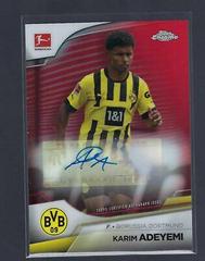 Karim Adeyemi [Red] #BCA-KAD Soccer Cards 2022 Topps Chrome Bundesliga Autographs Prices
