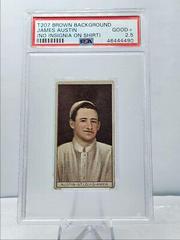 James Austin [No Insignia on Shirt] Baseball Cards 1912 T207 Brown Background Prices