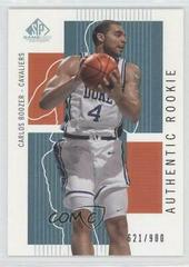 Carlos Boozer Basketball Cards 2002 SP Game Used Prices