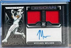 Michael Wilson #42 Football Cards 2023 Panini Obsidian Rookie Jersey Ink Prices
