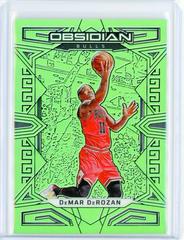 DeMar DeRozan [Green Flood] #3 Basketball Cards 2022 Panini Obsidian Prices