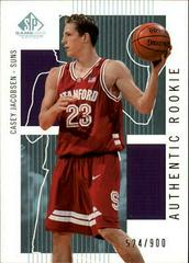 Casey Jacobsen Basketball Cards 2002 SP Game Used Prices