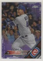 Anthony Rizzo [Purple Refractor] Baseball Cards 2016 Topps Chrome Prices